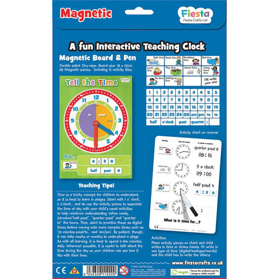 Magnetic Tell the Time - Prepp'd Kids - Fiesta Crafts