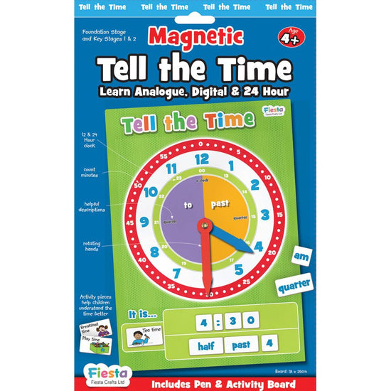 Load image into Gallery viewer, Magnetic Tell the Time - Prepp&amp;#39;d Kids - Fiesta Crafts
