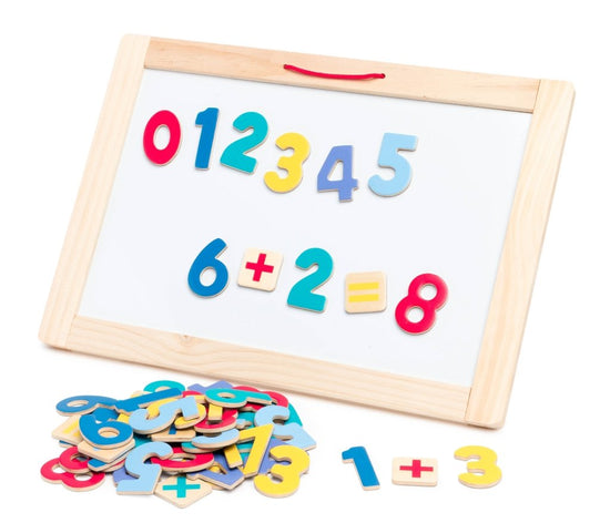 Magnetic Wooden Numbers (Set of 60) - Prepp'd Kids - Premium Wooden Toys