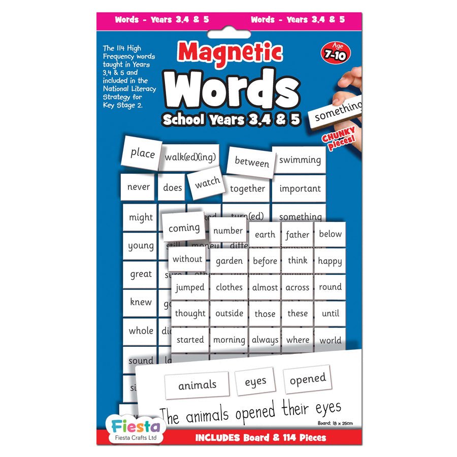 Magnetic Words - School Years 3-5 - Prepp'd Kids - Fiesta Crafts