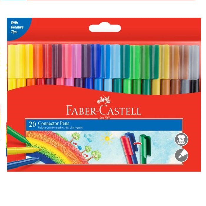 Marker Faber-Castell Connector Pens (20) - Prepp'd Kids - Faber-Castell