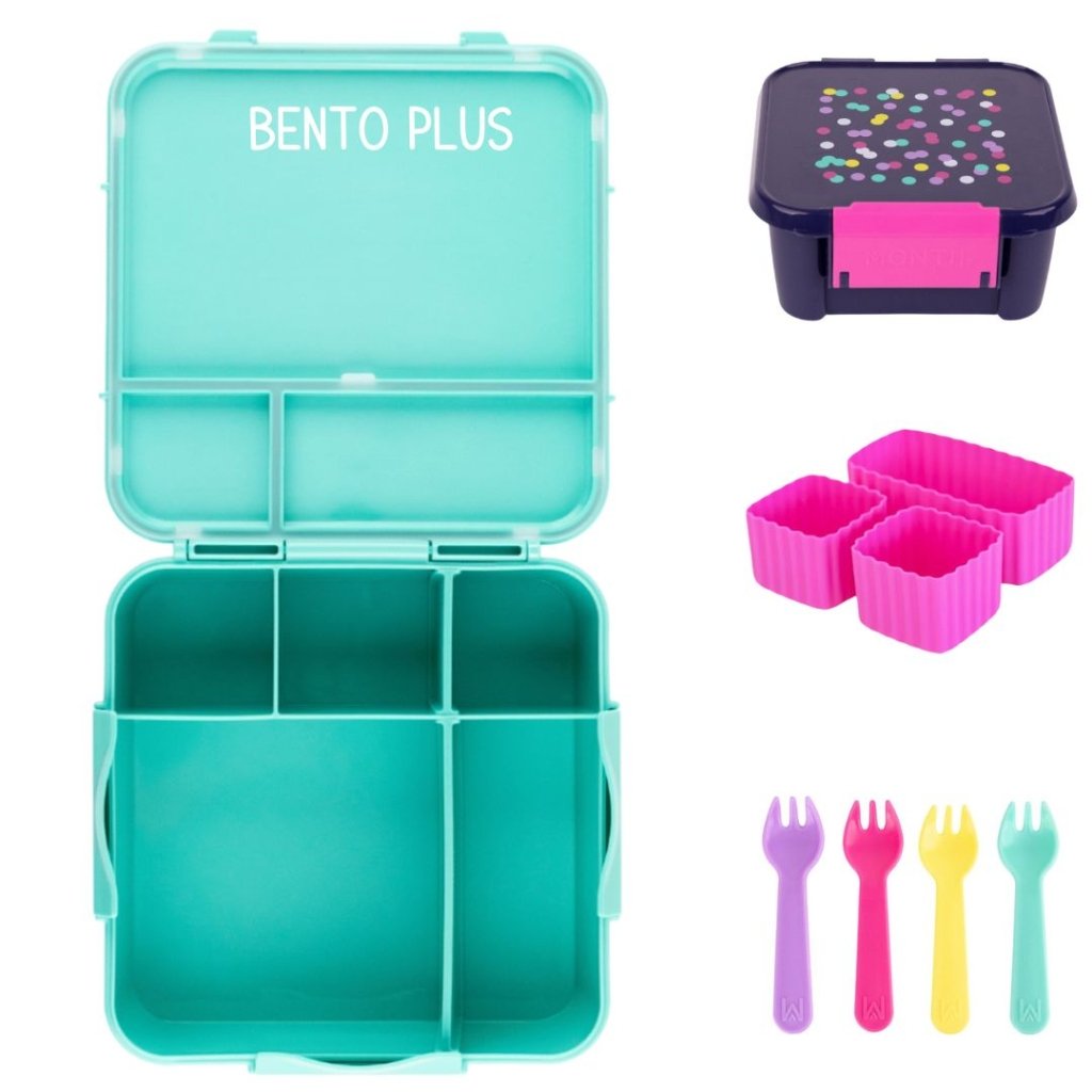 MontiiCo Bundle - Lagoon + Confetti (Bento Plus+2) - Prepp'd Kids - MontiiCo