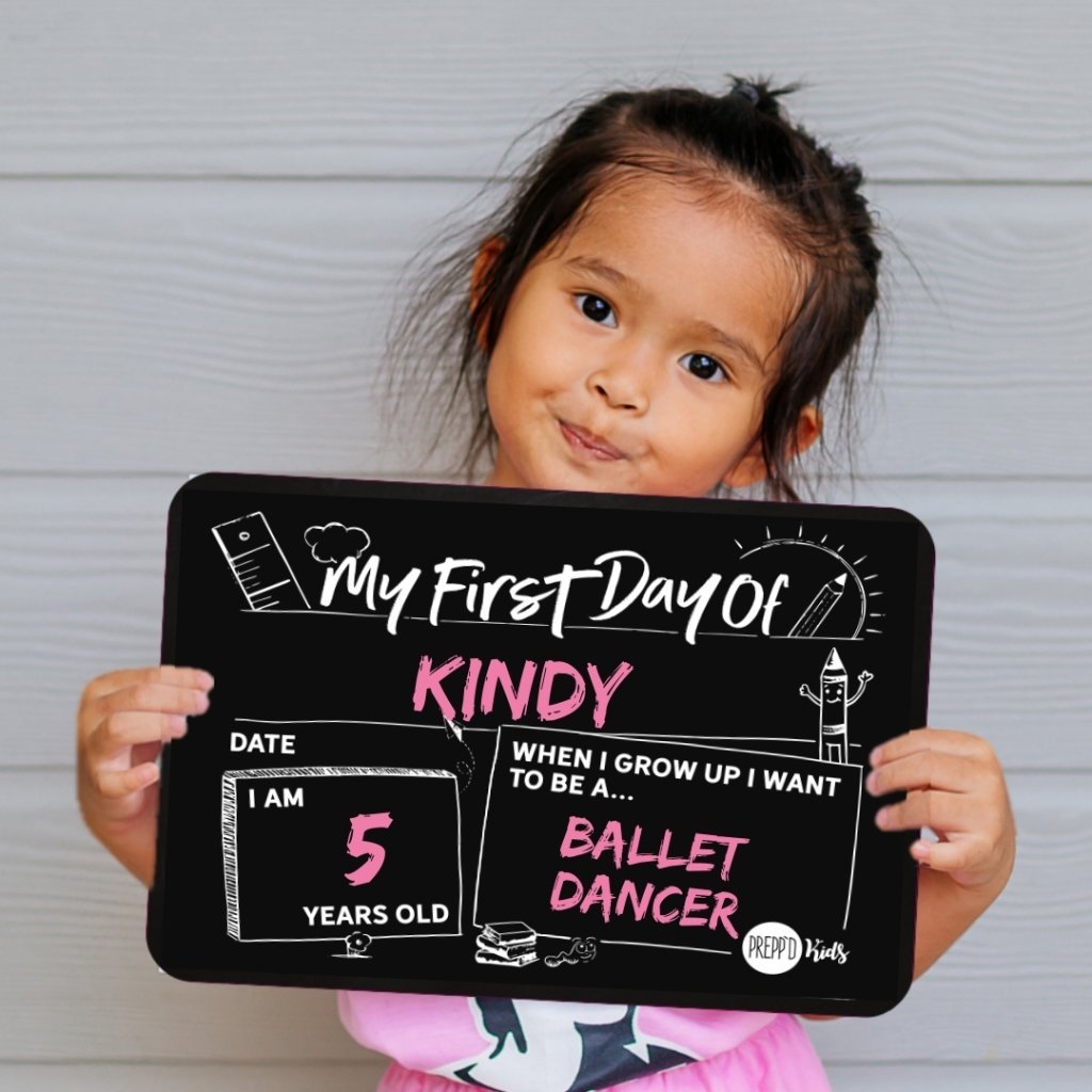 My First Day Of School (Monochrome) - FREE GIFT - Prepp'd Kids - Prepp'd Kids