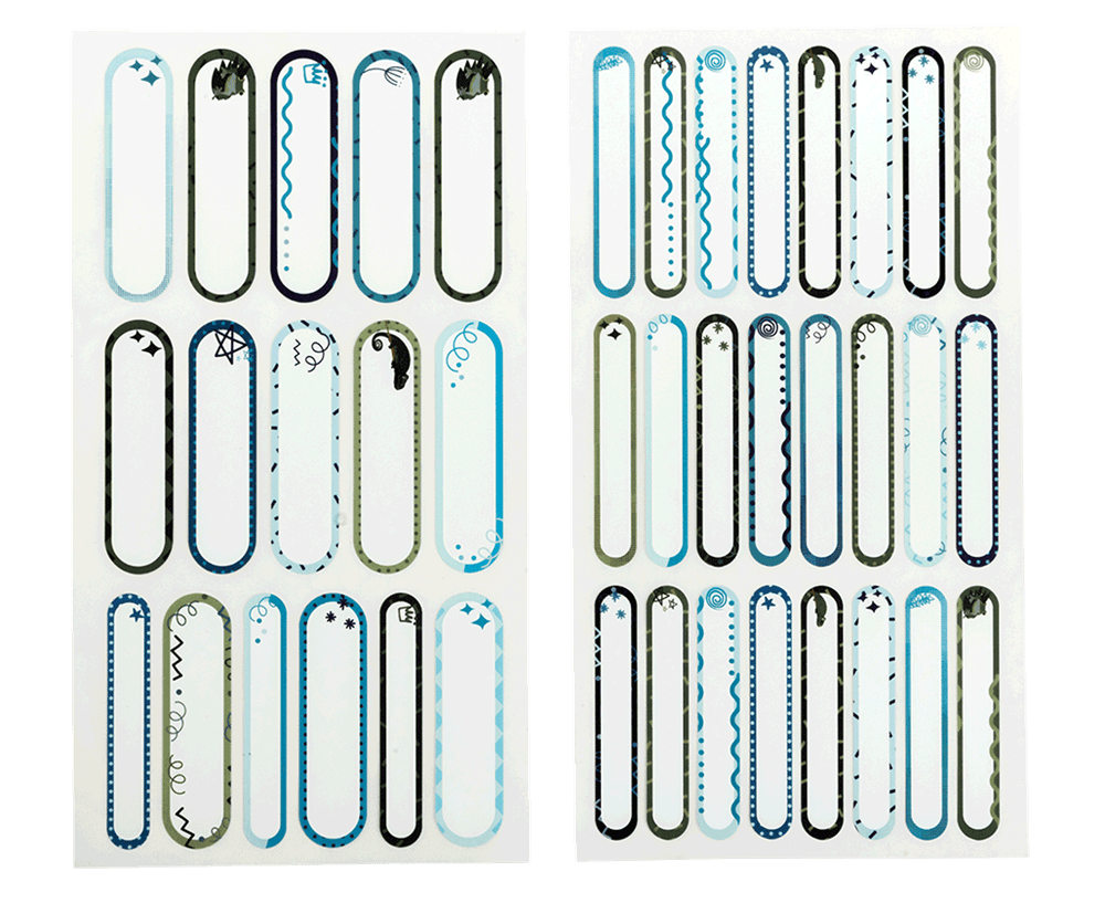 
                  
                    Name Labels - Stick on - Cool Blues - Prepp'd Kids - Spencil
                  
                