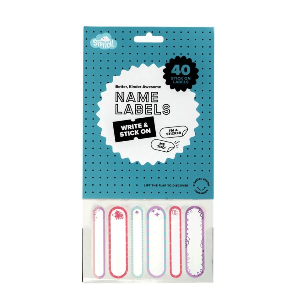 Name Labels - Stick on - Pretty Pastels - Prepp'd Kids - Spencil