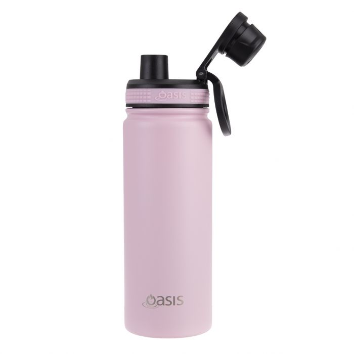 Oasis Challenger Insulated 550ml Drink Bottle - Carnation Pink - Prepp'd Kids - Oasis