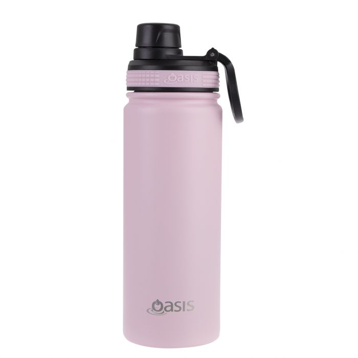 Oasis Challenger Insulated 550ml Drink Bottle - Carnation Pink - Prepp'd Kids - Oasis