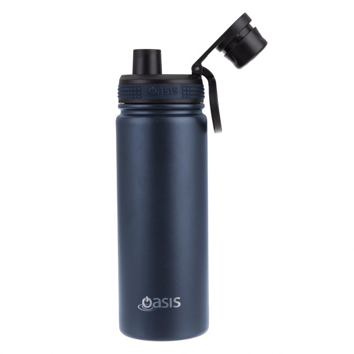 Oasis Challenger Insulated 550ml Drink Bottle - Navy - Prepp'd Kids - Oasis