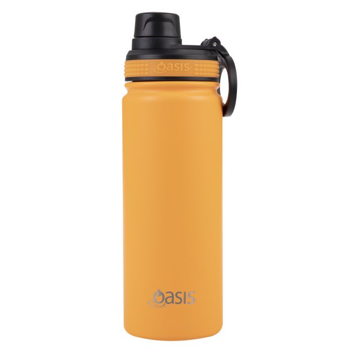 Oasis Challenger Insulated 550ml Drink Bottle - Neon Orange - Prepp'd Kids - Oasis