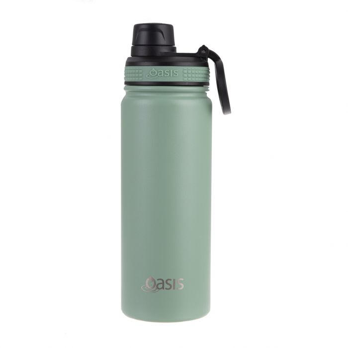 Oasis Challenger Insulated 550ml Drink Bottle - Sage Green - Prepp'd Kids - Oasis