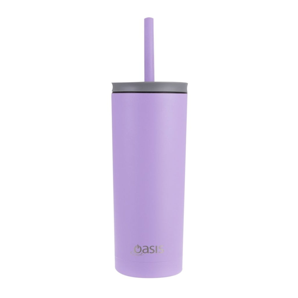 Oasis Super Sipper Insulated Tumbler (600ml) - Lavender - Prepp'd Kids - Oasis