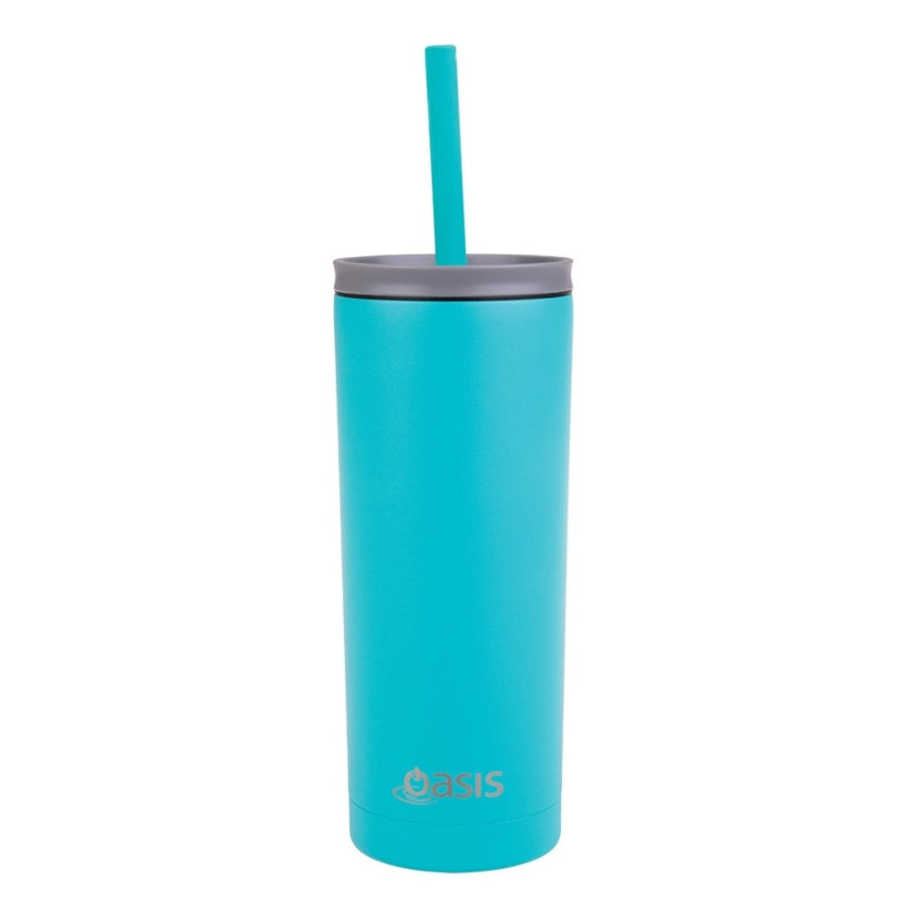 Oasis Super Sipper Insulated Tumbler (600ml) - Turquoise - Prepp'd Kids - Oasis