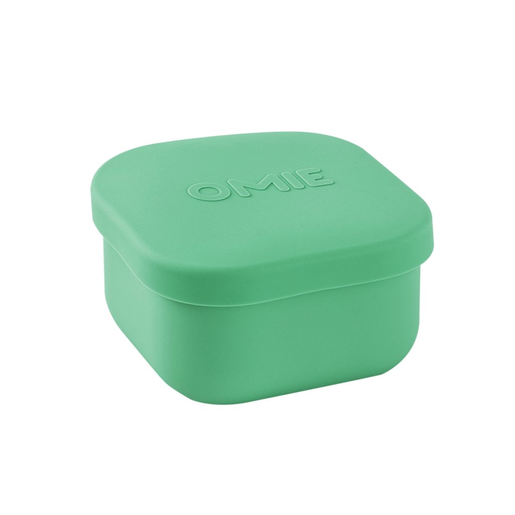 OmieSnack Silicone Snack Container - Green - Prepp'd Kids - OmieBox