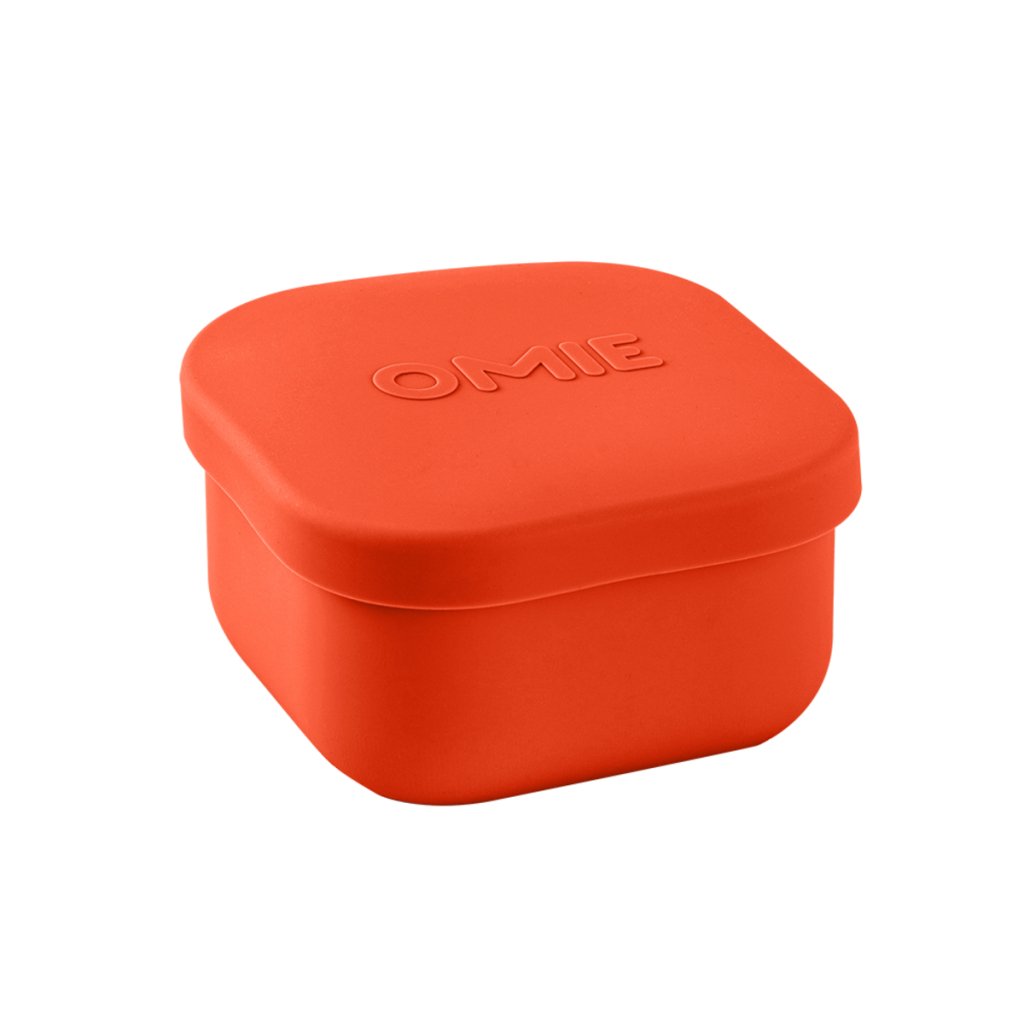 OmieSnack Silicone Snack Container - Red - Prepp'd Kids - OmieBox