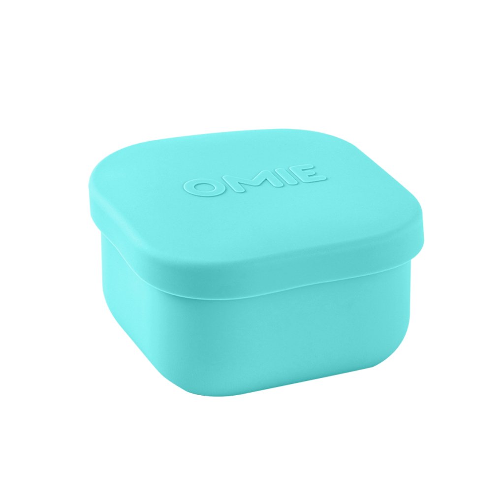 OmieSnack Silicone Snack Container - Teal - Prepp'd Kids - OmieBox