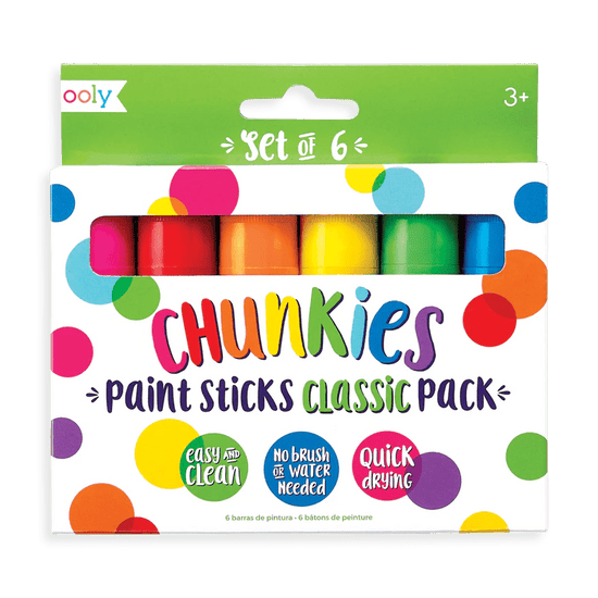 Ooly Chunkie Paint Stick (6 Classic) - Prepp'd Kids - Ooly