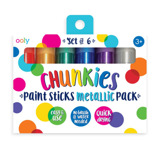 Ooly Chunkie Paint Stick (6 Metallic) - Prepp'd Kids - Ooly