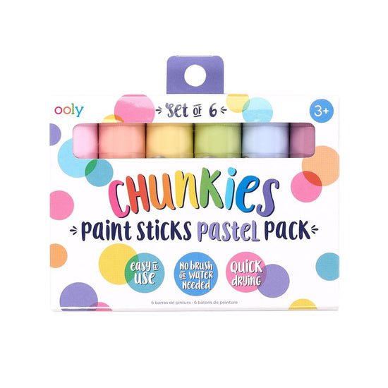 Ooly Chunkie Paint Stick (6 Pastel) - Prepp'd Kids - Ooly