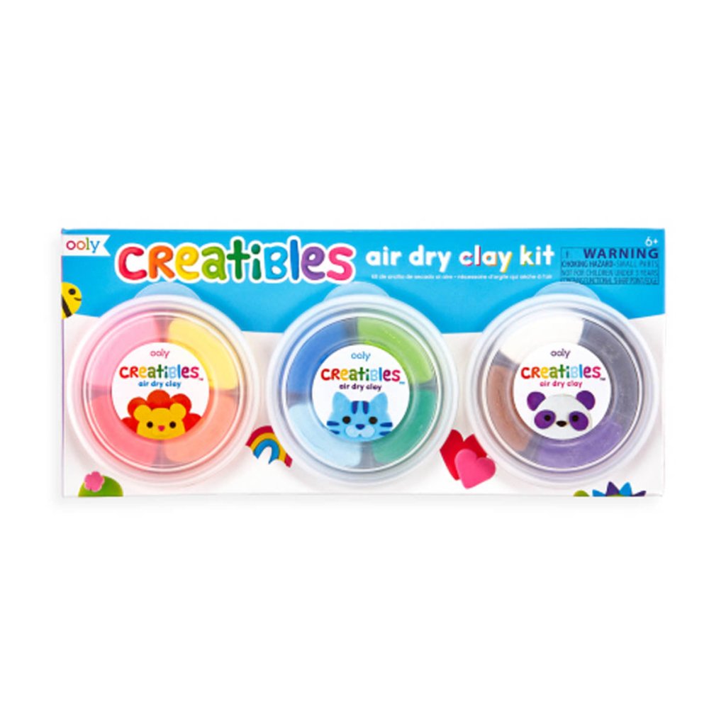 Ooly Dry Clay Creatibles DIY Kit (12 Colours) - Prepp'd Kids - Ooly