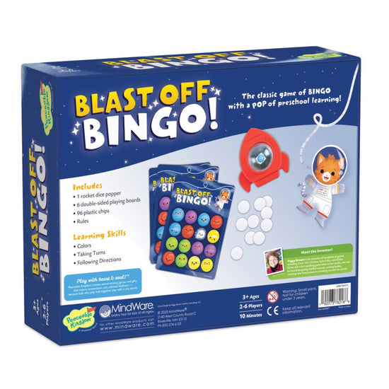 Peaceable Kingdom Game – Blast Off Bingo - Prepp'd Kids - Peaceable Kingdom