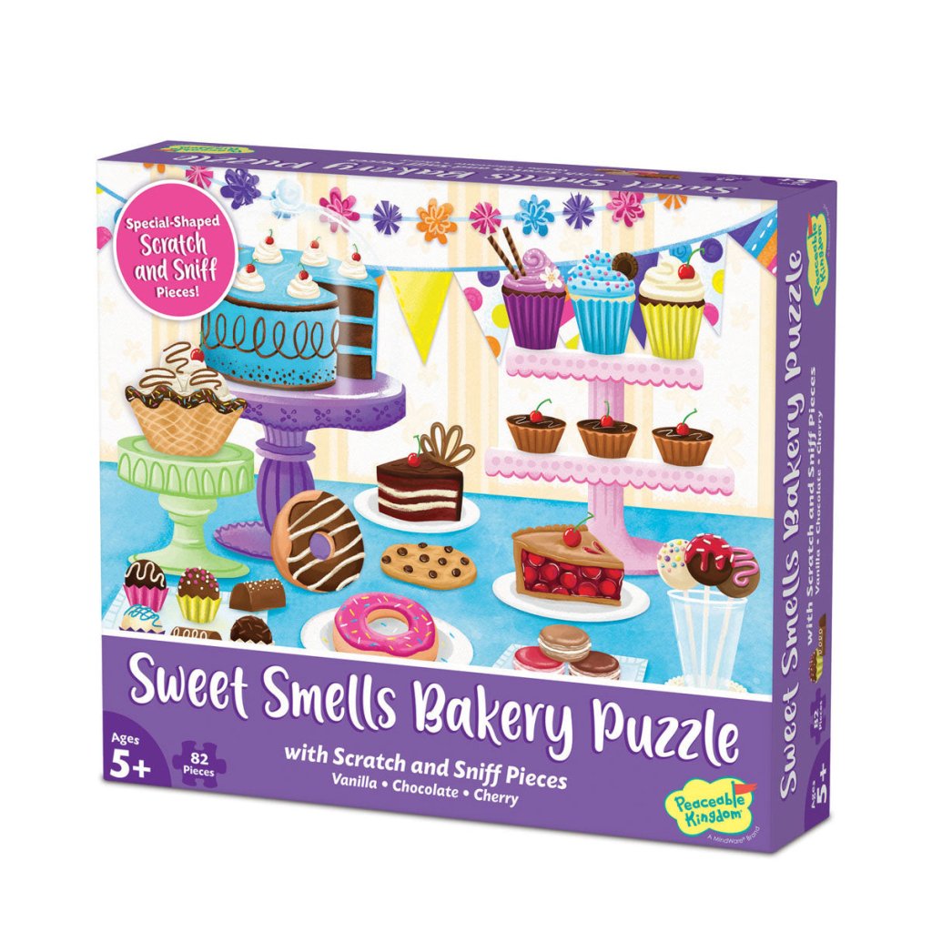 Peaceable Kingdom Scratch & Sniff Puzzle – Sweet Smells Bakery - Prepp'd Kids - Peaceable Kingdom