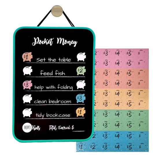Pocket Money Chart (A4 Hanging) - Prepp'd Kids - Prepp'd Kids