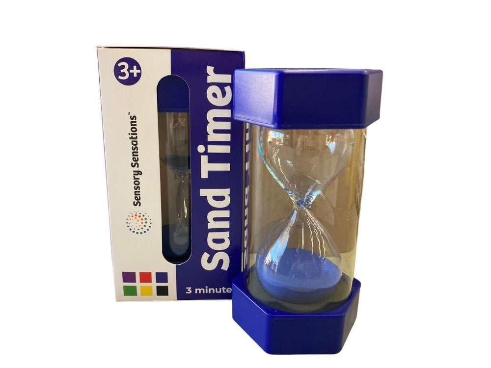 Sand Timer - Blue (3 Minutes) - Prepp'd Kids - Sensory Sensations