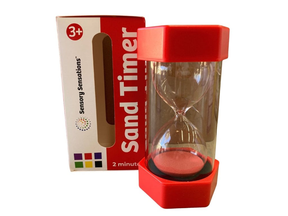 Sand Timer - Red (2 Minutes) - Prepp'd Kids - Sensory Sensations