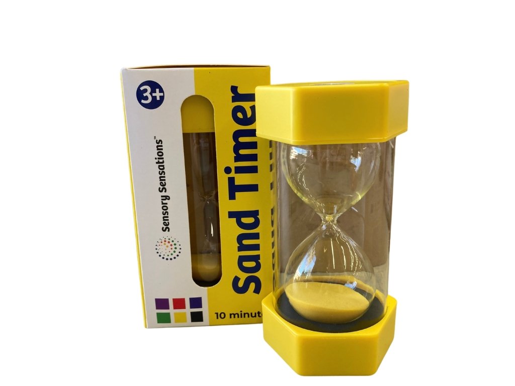 Sand Timer - Yellow (10 Minutes) - Prepp'd Kids - Sensory Sensations