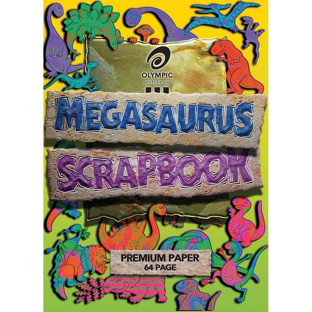 Scrapbook Olympic Megasaurus 64pg - Prepp'd Kids - Olympic