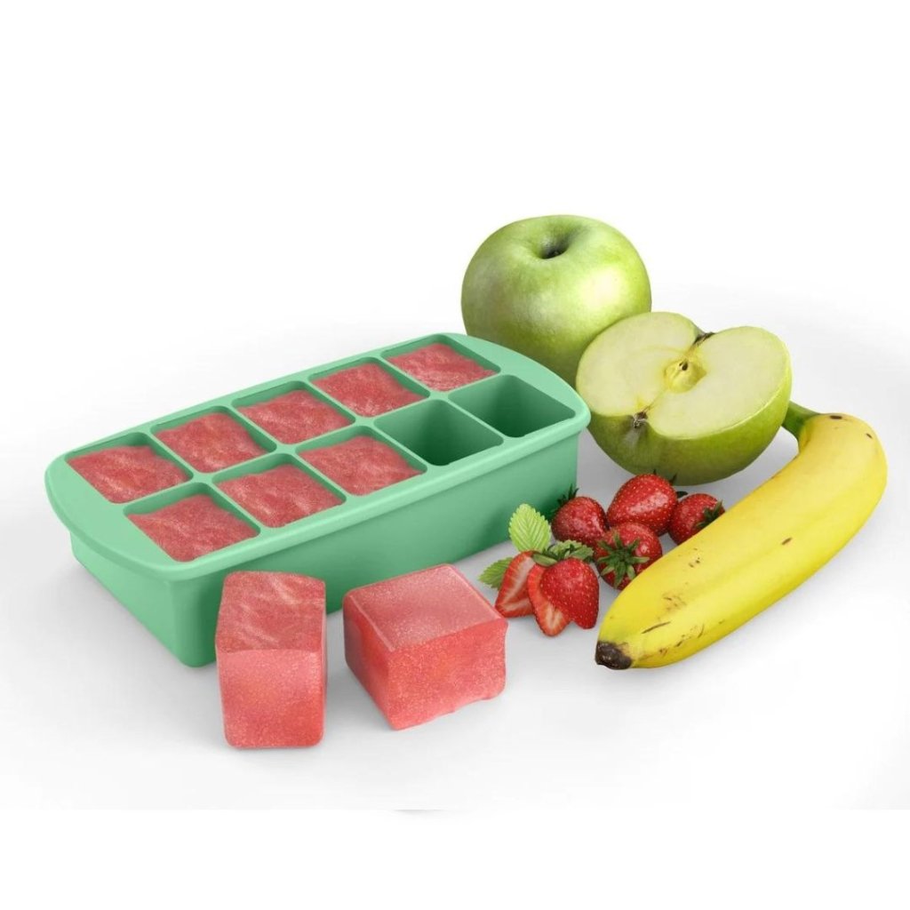 Silicone Freezer Tray with Lid - Mint - Prepp'd Kids - Melii