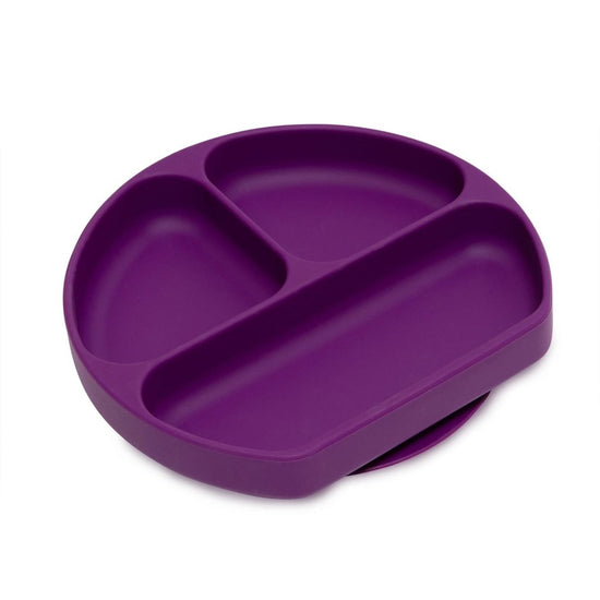 Silicone Grip Dish - Dark Purple - Prepp'd Kids - Bumkins