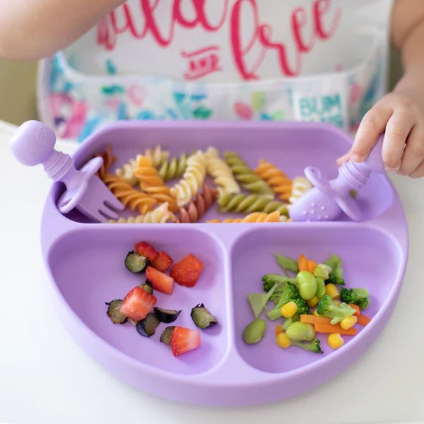 Silicone Grip Dish - Lavender - Prepp'd Kids - Bumkins