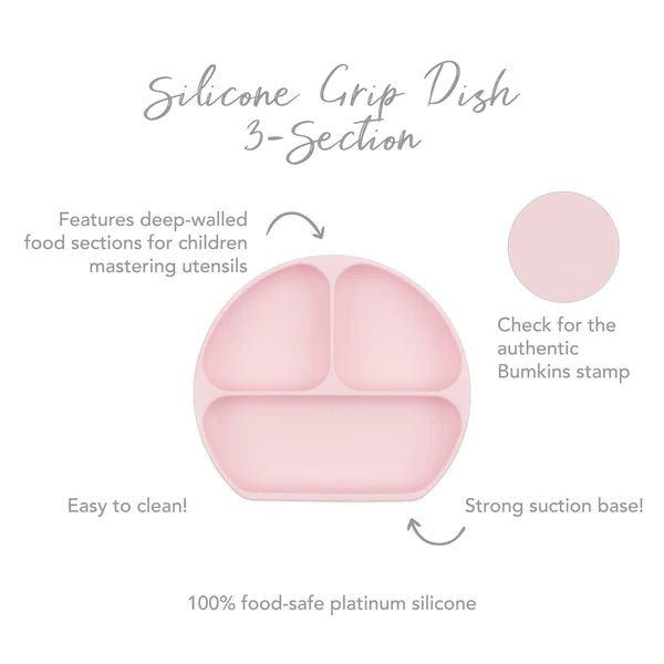 
                  
                    Silicone Grip Dish - Pink - Prepp'd Kids - Bumkins
                  
                
