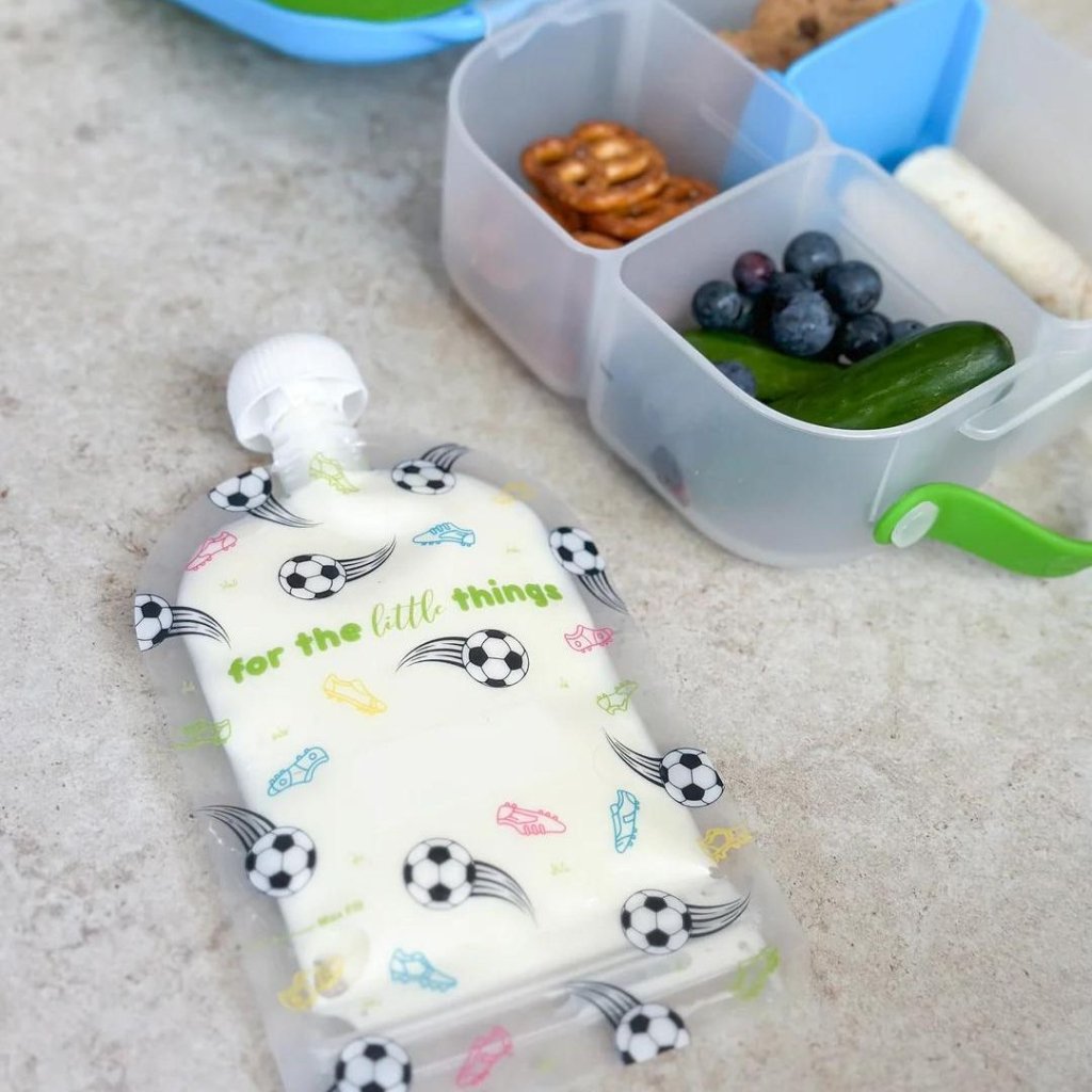 Sinchies Re-usable Food Pouches 150ml - Soccer - Prepp'd Kids - Sinchies