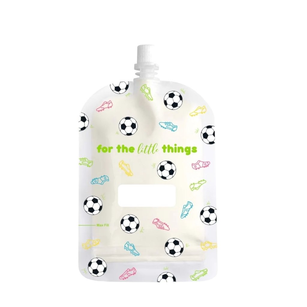 Sinchies Re-usable Food Pouches 150ml - Soccer - Prepp'd Kids - Sinchies