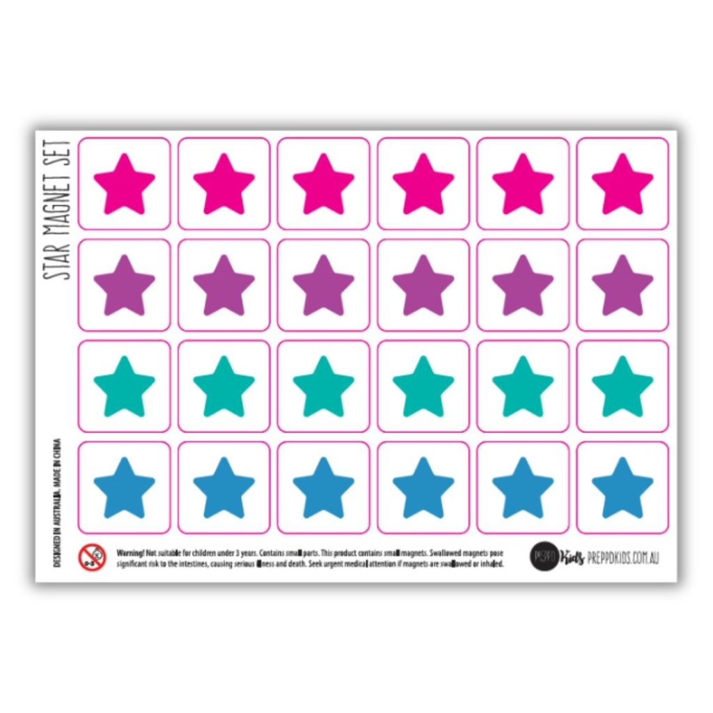 Star Magnet Set - Prepp'd Kids - Prepp'd Kids