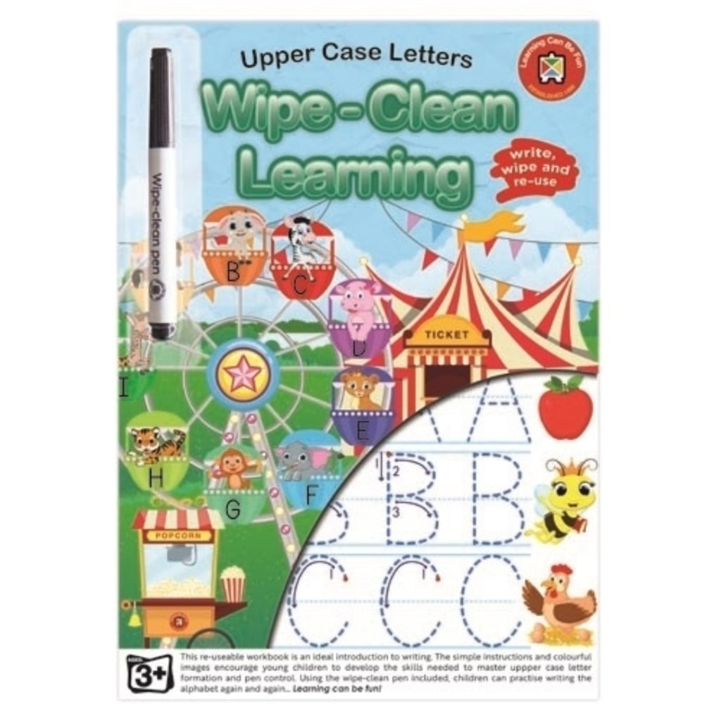 Upper Case Letters - Wipe-Clean Learning - Prepp'd Kids - Learning Can Be Fun