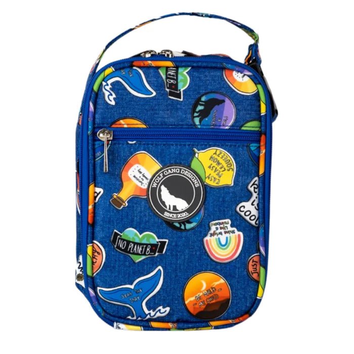 Load image into Gallery viewer, Wolfgang Designs - Insulated Snack Bag - Patchphrase - Prepp&amp;#39;d Kids - Wolfgang Designs
