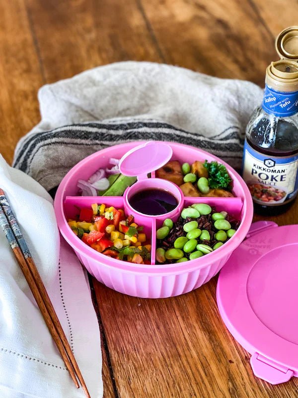 Yumbox Poke Bowl - Guava Pink - Prepp'd Kids - Yumbox