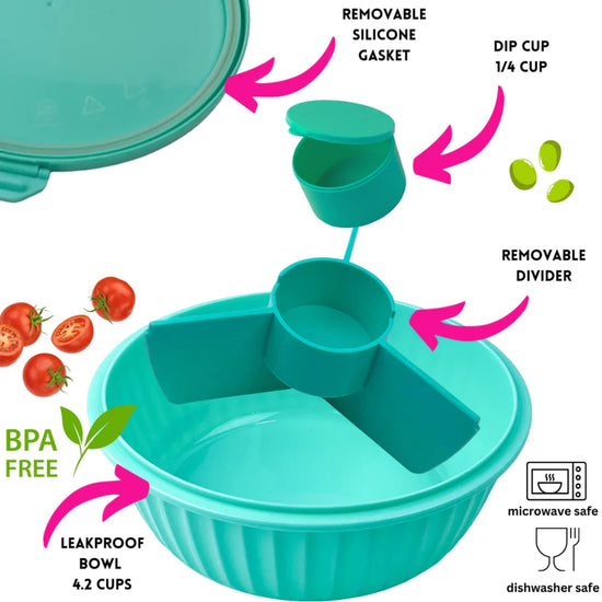 Yumbox Poke Bowl - Paradise Aqua - Prepp'd Kids - Yumbox