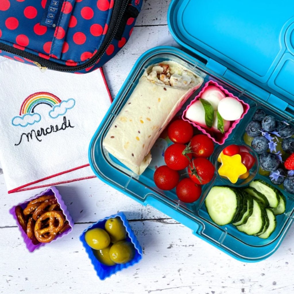 Load image into Gallery viewer, Yumbox Silicone Bento Cups (Set of 6) - Blue / Green - Prepp&amp;#39;d Kids - Yumbox
