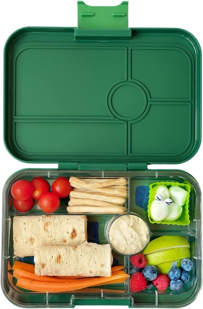 Yumbox Tapas 5 - Greenwich Green - Prepp'd Kids - Yumbox